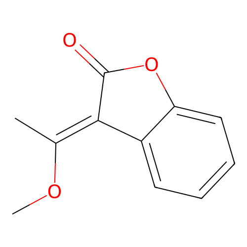 3-(1-Methoxyethylidene)-1-benzofuran-2-one structure