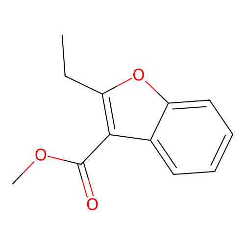 3-Benzofurancarboxylic acid, 2-ethyl-, methyl ester structure