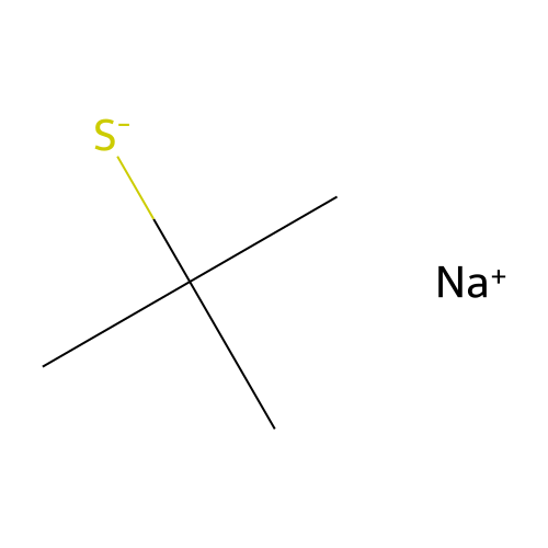 Sodium 2-methyl-2-propanethiolate structure