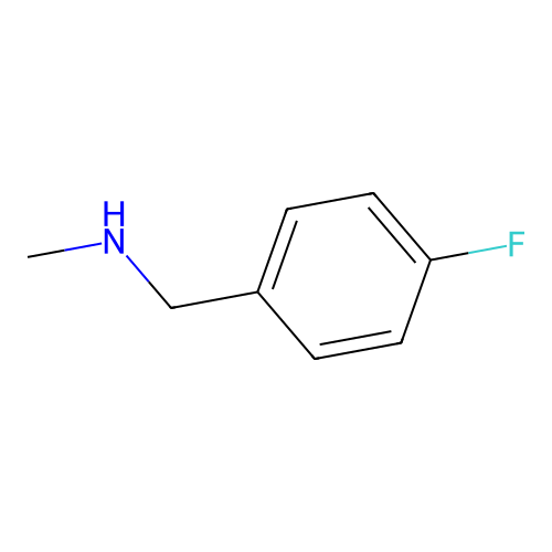 1-(4-fluorophenyl)-N-methylmethanamine structure