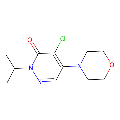 4-Chloro-5-morpholin-4-yl-2-propan-2-ylpyridazin-3-one structure