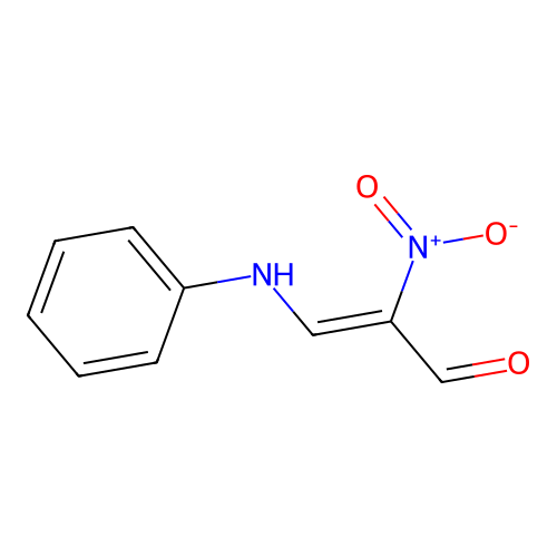 2-Nitro-3-phenylaminoprop-2-en-1-one structure