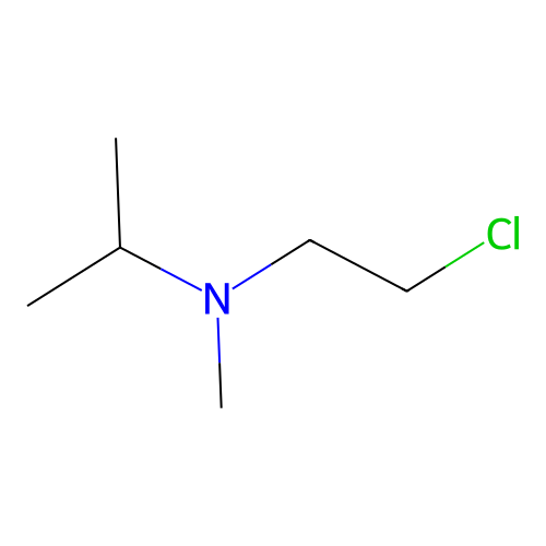 N-Isopropyl-N-methyl aminoethyl-2-chloride structure