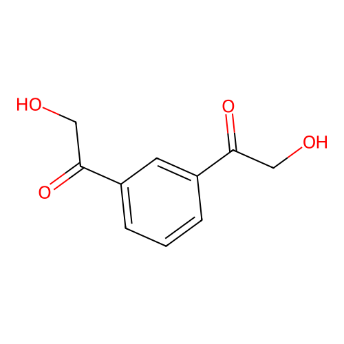 2-Hydroxy-1-[3-(2-hydroxyacetyl)phenyl]ethanone structure
