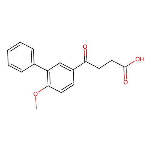 4-(6-Methoxy[1,1'-biphenyl]-3-yl)-4-oxobutanoic acid structure