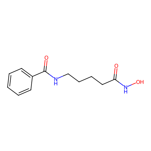 N-[5-(hydroxyamino)-5-oxopentyl]benzamide structure