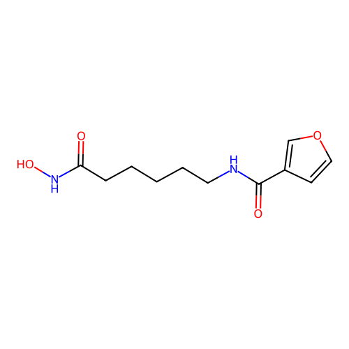 N-[6-(hydroxyamino)-6-oxohexyl]furan-3-carboxamide structure