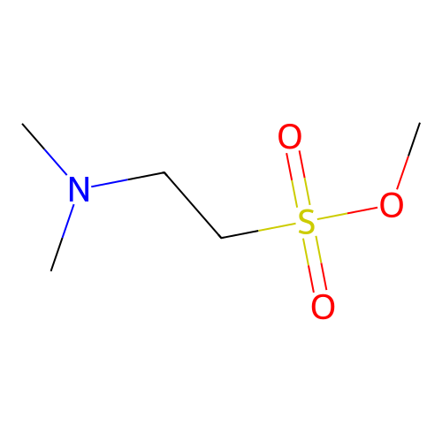 Methyl 2-(dimethylamino)ethanesulfonate structure