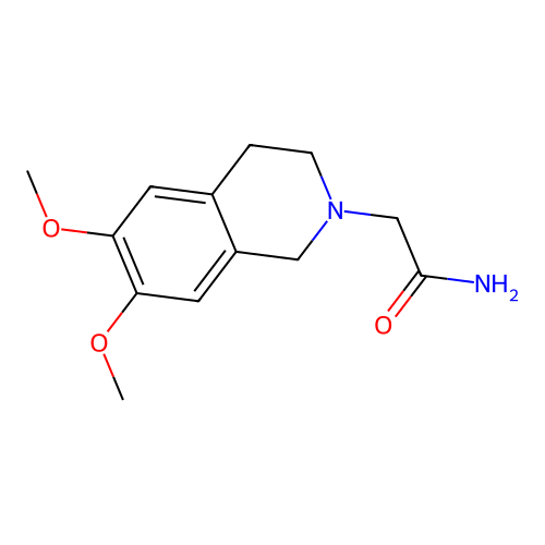 2-(6,7-dimethoxy-3,4-dihydro-1H-isoquinolin-2-yl)acetamide structure