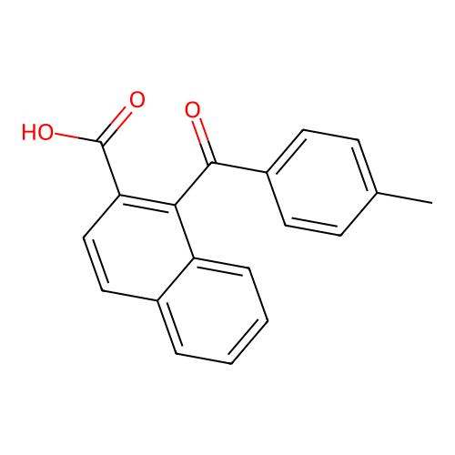 1-(4-Methylbenzoyl)naphthalene-2-carboxylic acid structure