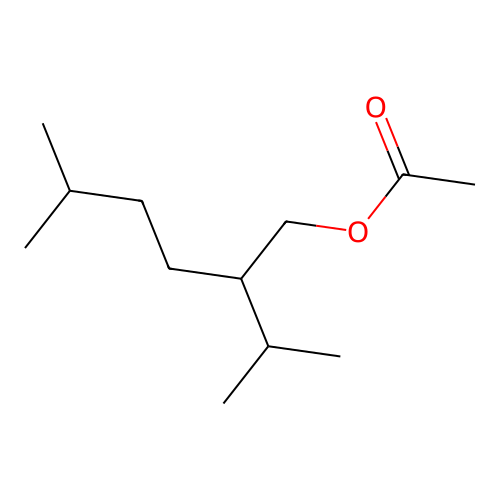 1-Hexanol, 5-methyl-2-(1-methylethyl)-, acetate structure
