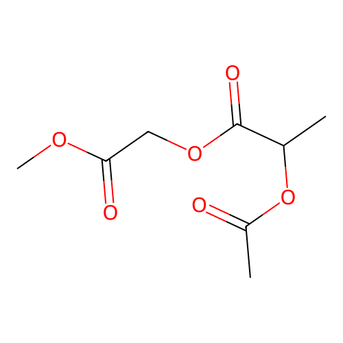 (2-Methoxy-2-oxoethyl) 2-acetyloxypropanoate structure