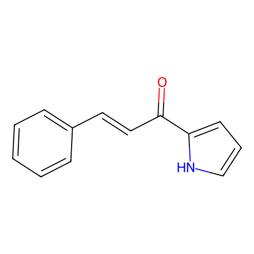 1-(2-Pyrryl)-3-phenylpropen-1-one structure