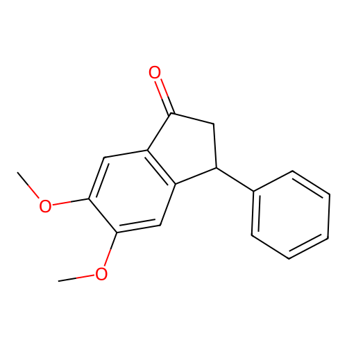 5,6-Dimethoxy-3-phenylindan-1-one structure