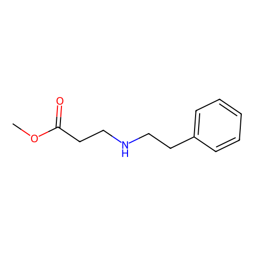 Methyl 3-(2-phenylethylamino)propanoate structure