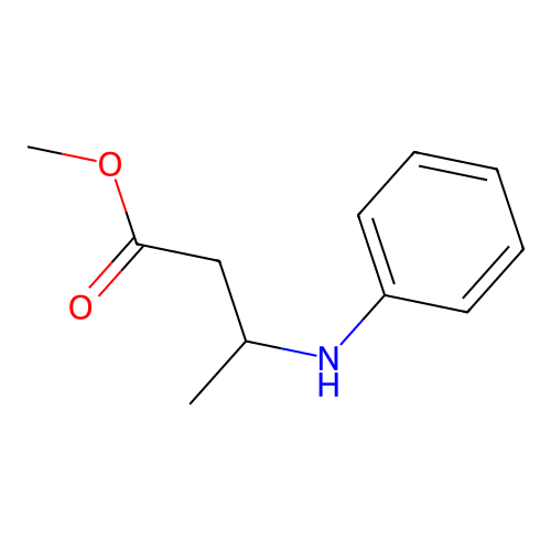 Methyl 3-anilinobutanoate structure