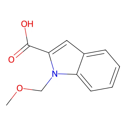 N-(甲氧基甲基)吲哚-2-甲酸 structure