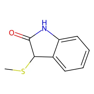 3-(Methylsulfanyl)-1,3-dihydro-2H-indol-2-one structure