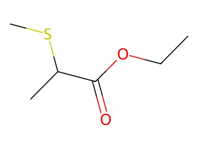 Ethyl 2-(methylthio)propionate structure