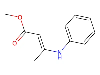 Methyl 3-anilinobut-2-enoate structure