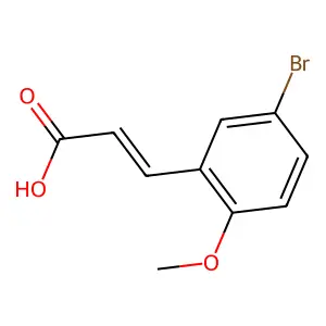 (Z)-3-(5-bromo-2-methoxyphenyl)prop-2-enoic acid structure