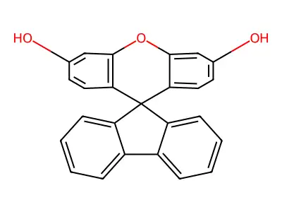 Spiro(9H-fluorene-9,9'-(9H)xanthene)-3',6'-diol structure