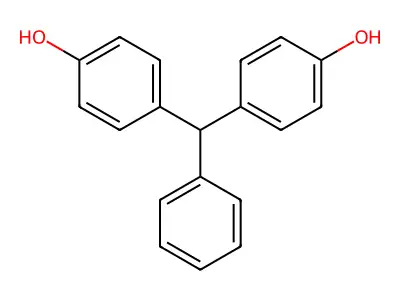 Bis(4-hydroxyphenyl)phenylmethane structure