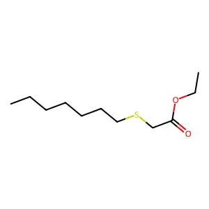 Ethyl (heptylthio)acetate structure