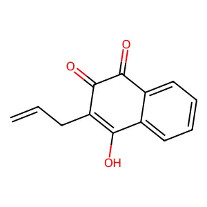 2-Allyl-3-hydroxy-naphthalene-1,4-dione structure