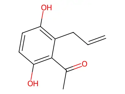 1-(2-Allyl-3,6-dihydroxyphenyl)ethan-1-one structure