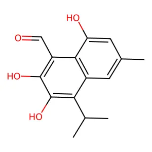 Hemigossypol structure