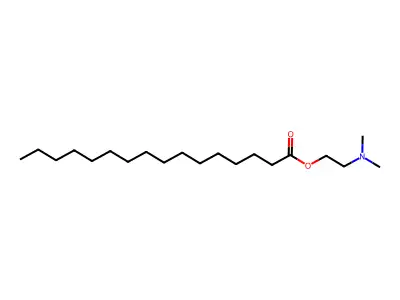 Dimethylaminoethyl palmitate structure