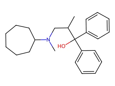 Benzhydrol, alpha-((2-cycloheptylmethylamino)-1-methylethyl)- structure