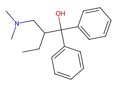 Benzhydrol, alpha-(1-(dimethylamino)-2-butyl)- structure