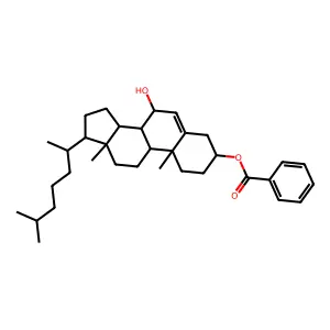 7-beta-Hydroxycholest-5-EN-3-beta-YL benzoate structure