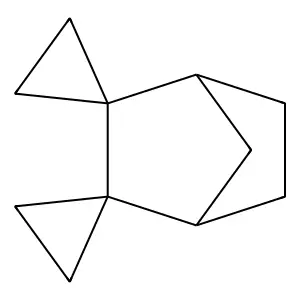 Dispiro(cyclopropane-1,2'-bicyclo(2.2.1)heptane-3',1''-cyclopropane) structure