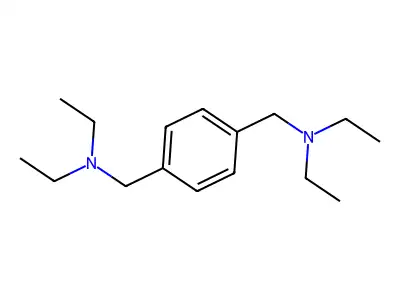 1,4-Benzenedimethanamine, N1,N1,N4,N4-tetraethyl- structure