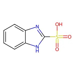 1H-benzimidazole-2-sulfonic acid;hydrate structure