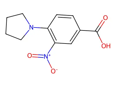 3-Nitro-4-pyrrolidin-1-ylbenzoic acid structure