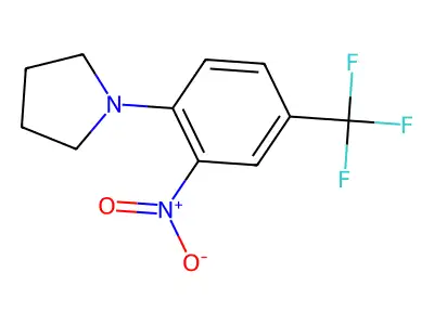 1-[2-Nitro-4-(trifluoromethyl)phenyl]pyrrolidine structure
