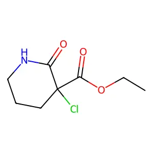 Ethyl 3-chloro-2-oxopiperidine-3-carboxylate structure