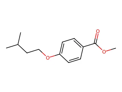 Methyl 4-(isopentyloxy)benzenecarboxylate structure