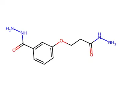 m-(3-Hydrazino-3-oxopropoxy)benzohydrazide structure