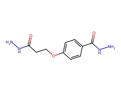 p-(3-Hydrazino-3-oxopropoxy)benzohydrazide structure