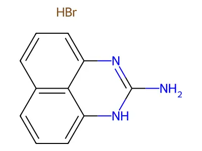Pyrimidin-2-ylaminehydrobromide sesquihydrate structure