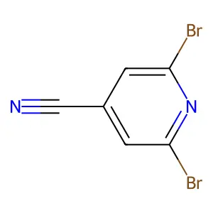 2,6-Dibromopyridine-4-carbonitrile structure
