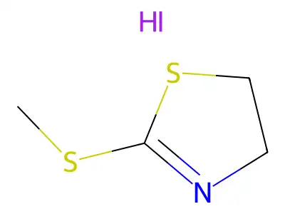 2-(Methylsulfanyl)-4,5-dihydro-1,3-thiazole hydroiodide structure