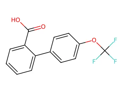 4'-(Trifluoromethoxy)-[1,1'-biphenyl]-2-carboxylic acid structure