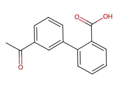 2-(3-acetylphenyl)benzoic Acid structure