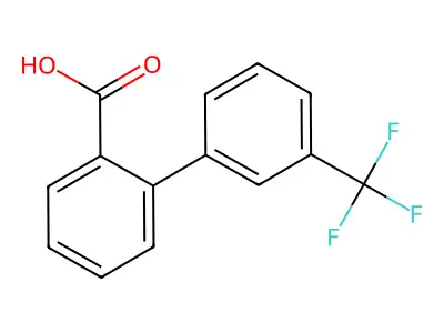 2-(3-Trifluoromethylphenyl)benzoic acid structure